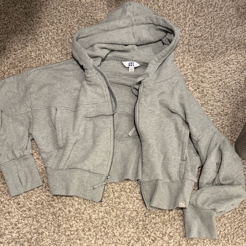 Gray Zip-Up Hoodie